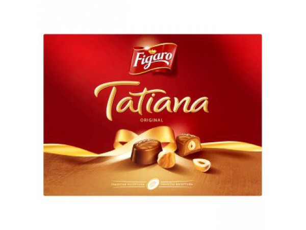Figaro Tatiana конфеты из молочного шоколада с целым лесным орехом 129 г